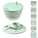 Multi-Functional Vegetable Salad Dehydrator Vegetable Cutter Household Cucumber and Potato Slices Drain Basket Fruit Drain Water