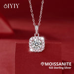 OIYIY Moissanite Necklace for Women 925 Sterling Silver D VVS1 GRA Certified Lab Grown Diamond Pendant Luxury Fine Jewelry Gift