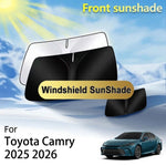 Front Sunshade For Toyota Camry 2025 2026 Hybrid LE XV80 80 Accessories Window Windshield Heat Insulation Sun Protection Parts