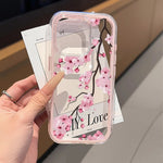 2 in 1 Candy Color Phone Case For iPhone 11 16 17 Pro Max 13 15 14 12 17 Air 17promax Soft TPU Transparent Flower Funda Cover