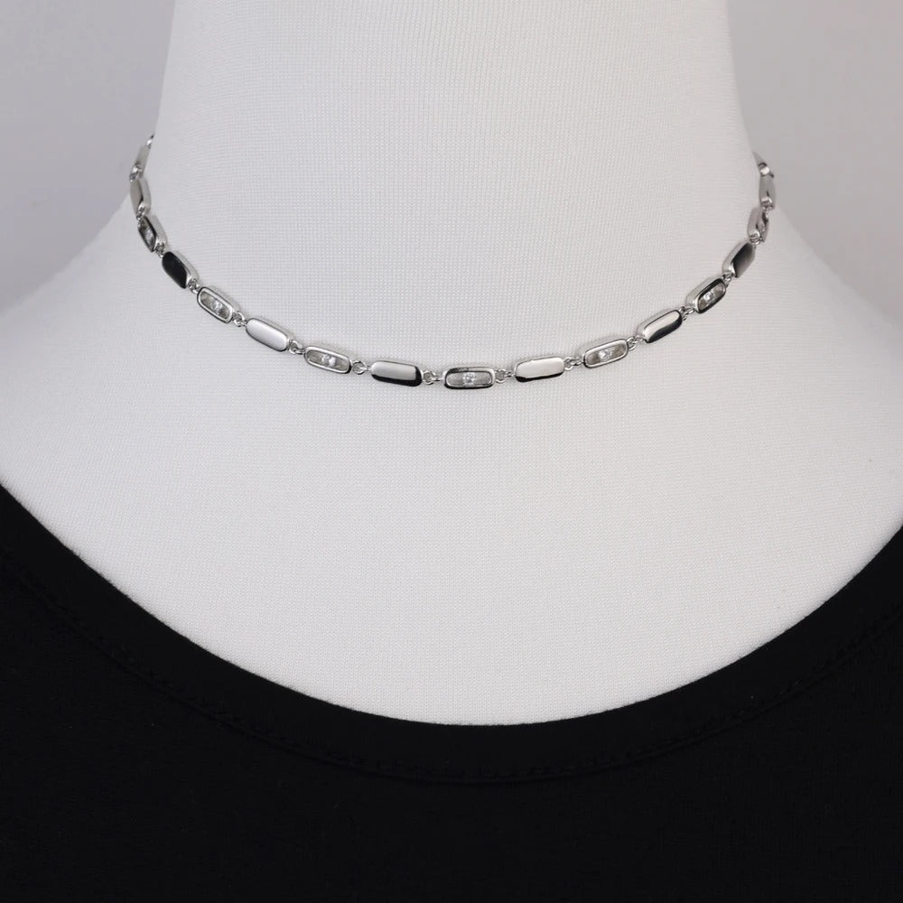 High Quality Geometric 5A CZ Tennis Chain Luxury Long Y Lariat Necklace For Women Fashion Rectangle Charm Choker Jewelry 2026