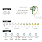 CHARMING Original Snake Moissanite Rings Handmade Lab Diamond Open Ring S925 Silver Men Woman Party Fine Jewelry Gifts Wholesale