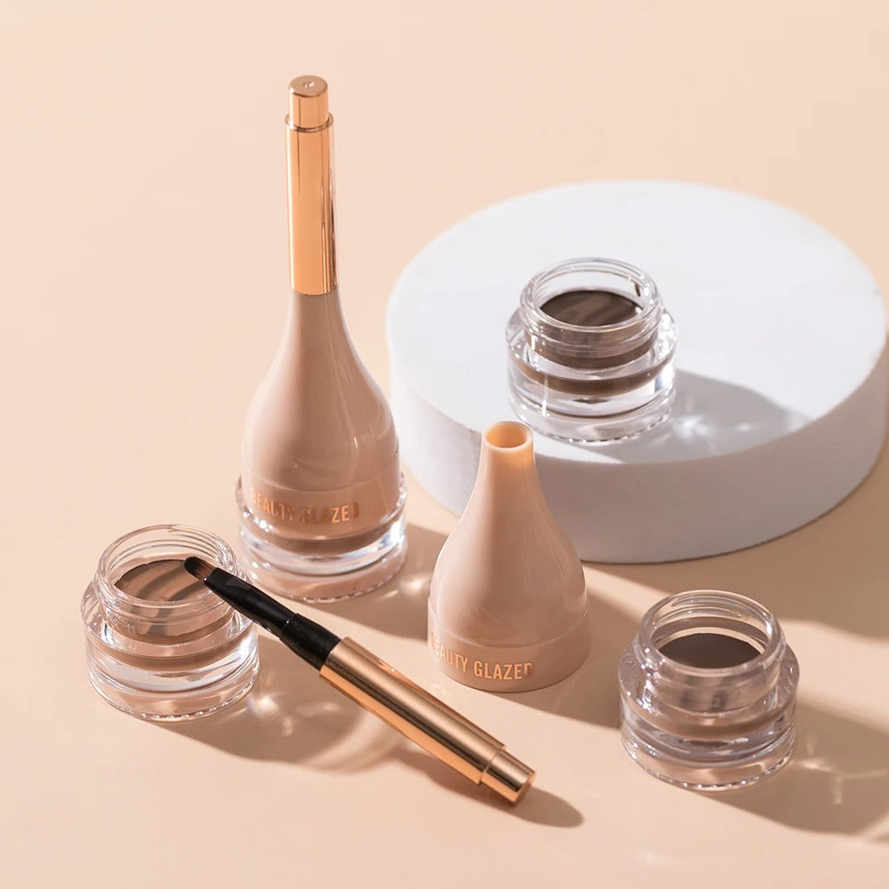 3Pcs Set Eye Makeup Set 6 Colors Eyebrow Pomade