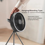 USB Rechargeable Wireless Ceiling Electric Fan With LED light For Home