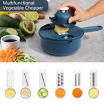 9-In-1 Multifunctional Vegetable Chopper Radish Carrot And Potato Chopper Manual Shredding And Slicing Machine Kitchen Tool