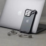 Irregular Metal Bumper Phone Case For IPhone 18 17 16 15 14 13 12 Pro Max Plus Lens Film Protect Bare Aluminum Shockproof Cover