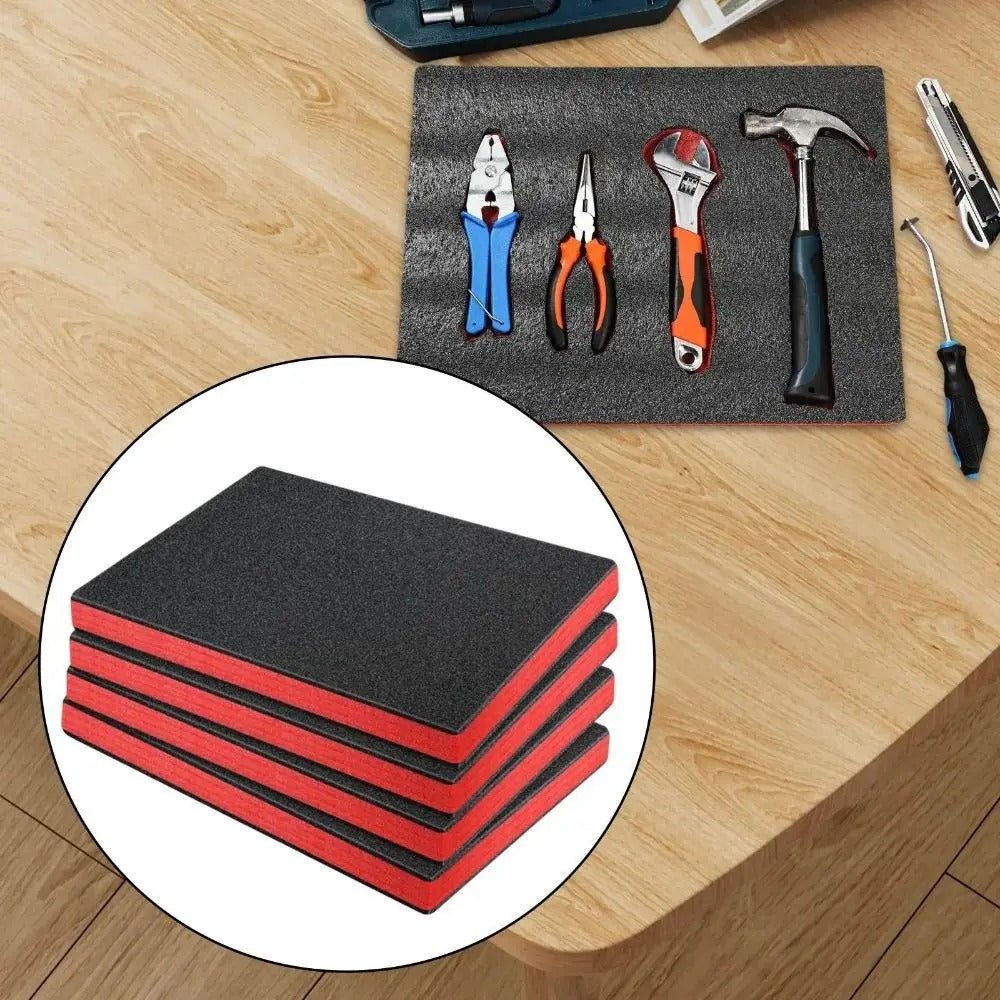 Cuttable Foam Tool Box Foam Inserts Black Red Multi-purpose Packing EPE Foam Pads Toolbox Organizer