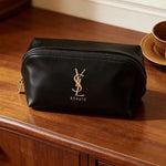 YSL Large Capacity Cosmetic Bag Women Multifunctional Travel Makeup Storage Bag For Daily Commute Short Trip Luxury Gift