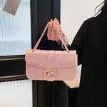 2025Small Fragrant Wind Bag Handbag Rhombic Chain Bag 2026 New One-shoulder Messenger Bag Joker High Sense Small Square Bag Tide
