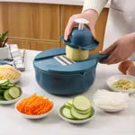 9-In-1 Multifunctional Vegetable Chopper Radish Carrot And Potato Chopper Manual Shredding And Slicing Machine Kitchen Tool