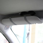 Car Glasses Storage PU Leather Multi-Function Sun Visor Point Organizer Storage Pocket Auto Sunglasses Holder Cards Organizer