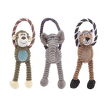 Plush Bone Dog Squeaky Toy Puppy Teething Molar Chew Toy Squeaker Interactive Training Play Toy Pet Daily Care Accessories
