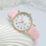 Casual Women's Watch Pu Leather Strap Wristwatch