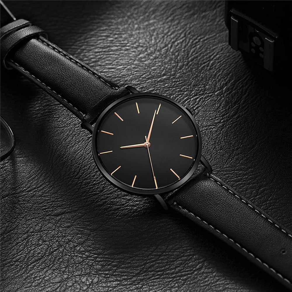 Simple Ultra Thin Men's Watch Top Brand Fashion Analog Quartz