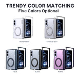 For Samsung Galaxy Z Fold 7 zFold 8 Wide 8Ultra Slim Skin Feel Magnetic Foldable Phone Case 360° Rotating Ring Stand Hinge Cover