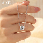 OIYIY 1-3ct Moissanite Necklace 925 Sterling Silver D VVS1 GRA Certified Lab Grown Diamond Luxury Fine Jewelry Wedding Gift