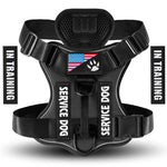 Oxford Working Dog Harness Reflective Medium Large Dog Vest Harness with 5 PCS Patches WD Harness Pet Dog Accessories