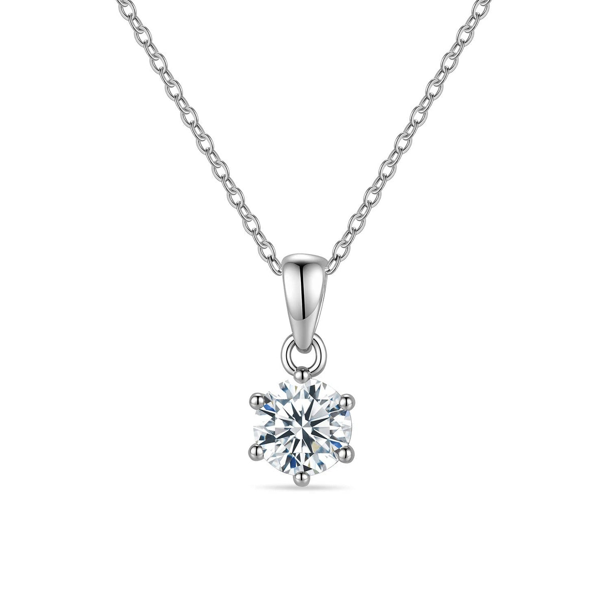 OIYIY 1-3ct Moissanite Necklace 925 Sterling Silver VVS1 GRA Certified Lab Grown Diamond Pendant Luxury Fine Jewelry Gift