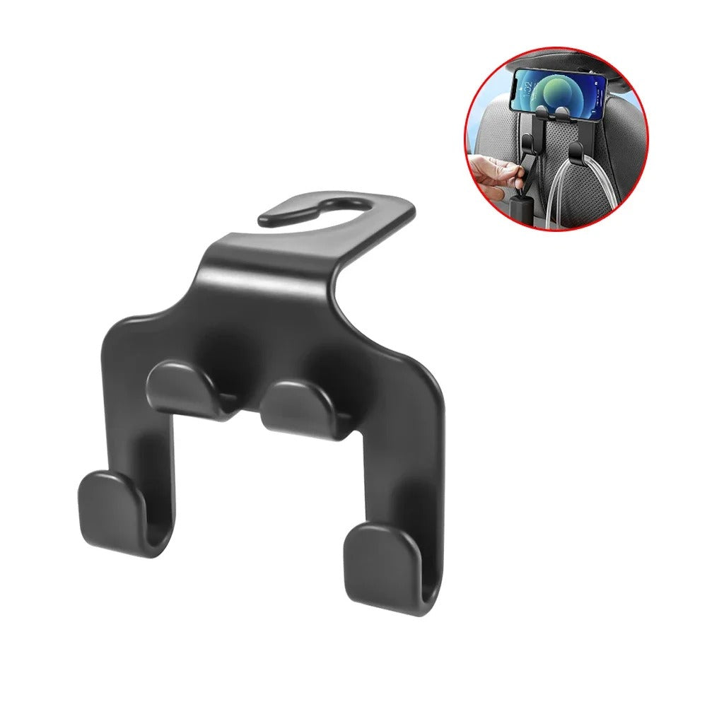 1/2/4pcs Car Seat Headrest Hook 4 Pack Hanger Storage Organizer Universal for Handbag Purse Coat Fit Universal Vehicle