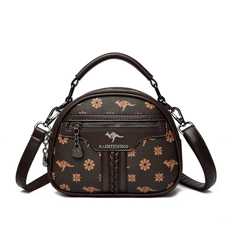 Genuine Brnad Top Quality Leather Small Tote Shoulder Bags for Women New Messenger Bags Designer Crossbody Bag Two Layers Sac