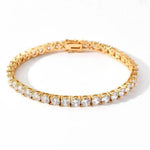 D VVS1 Moissanite Tennis Bracelet Original s925 Sterling Silver Plated 18k White Gold with GRA Necklace for Women Man