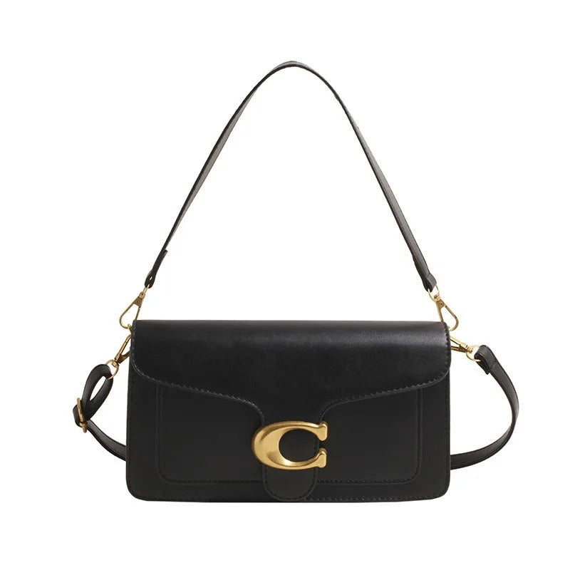 26 New Niche Bag Women's Premium Texture Solid Color Simple and Versatile Small Square & Commuter Multi-Compartment Shoulder Bag
