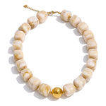 Yhpup Hot Style Handmade Jewelry Acrylic Resin Beads Chain Necklace Bracelet Stainless Steel Spring Summer Statement Accessories